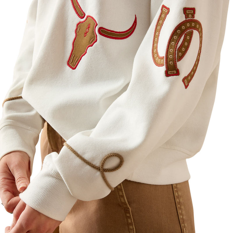 Ariat Women's Coconut Milk Kansas Sweatshirt