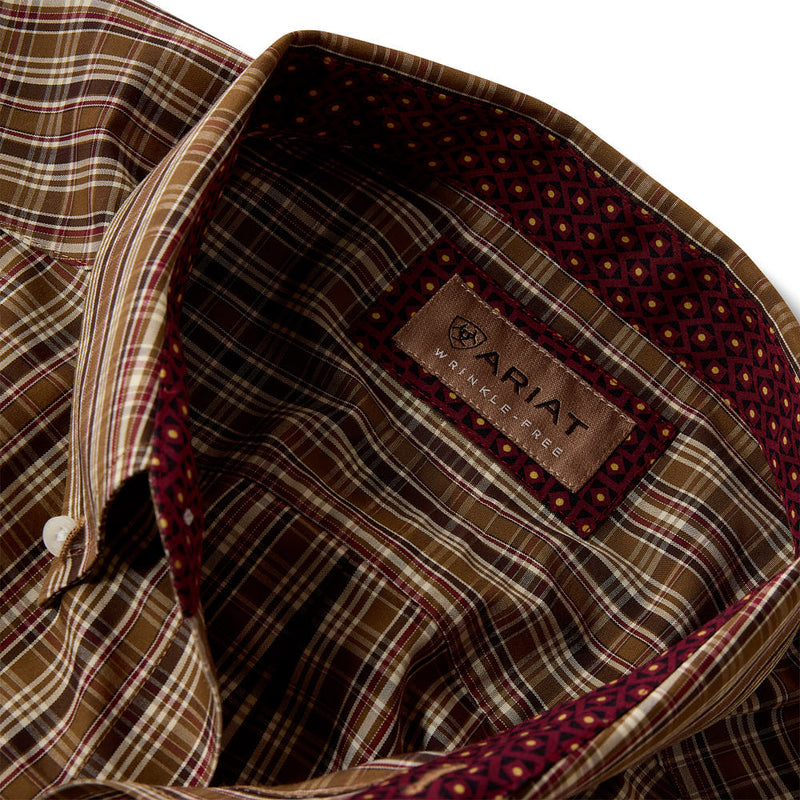 Ariat Men's Butternut Plaid Wrinkle Free Shirt