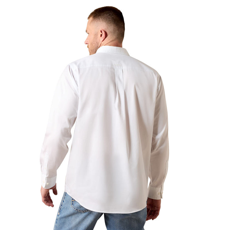 Ariat Men's White Light Weight Solid Shirt