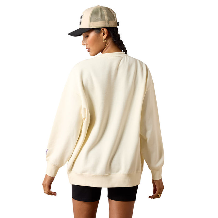 Ariat Women's Cream & Purple Collegiate Howdy Sweatshirt