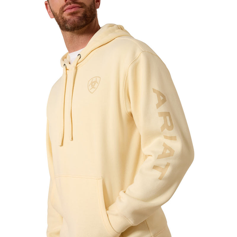 Ariat Men's Vanilla Custard Logo Hoodie