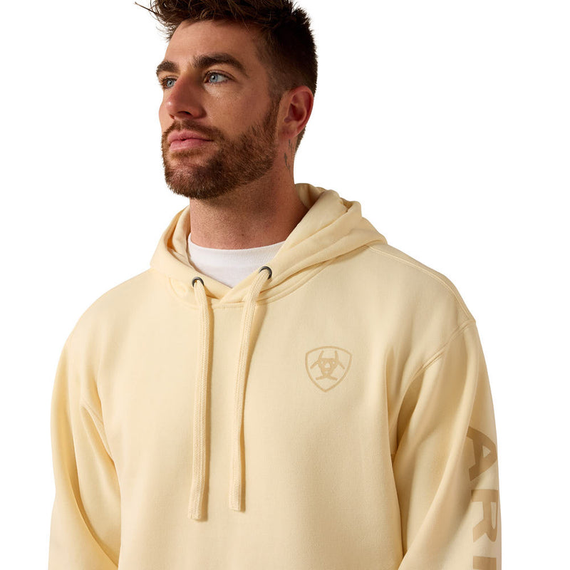 Ariat Men's Vanilla Custard Logo Hoodie