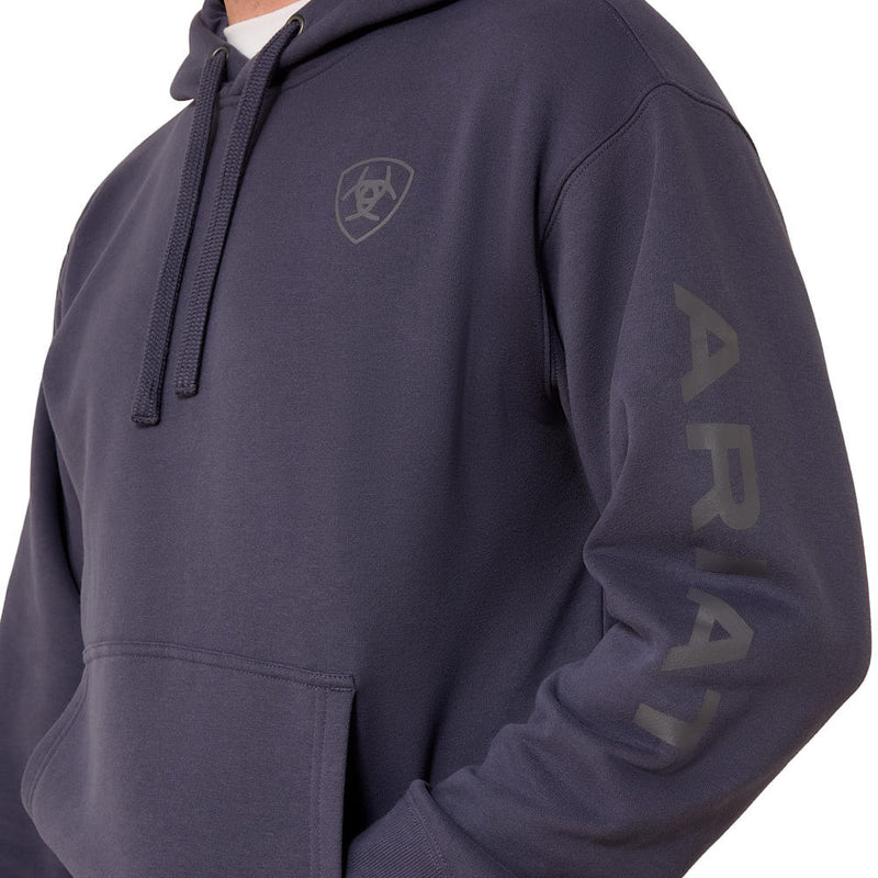 Ariat Men's Odyssey Grey Logo Hoodie