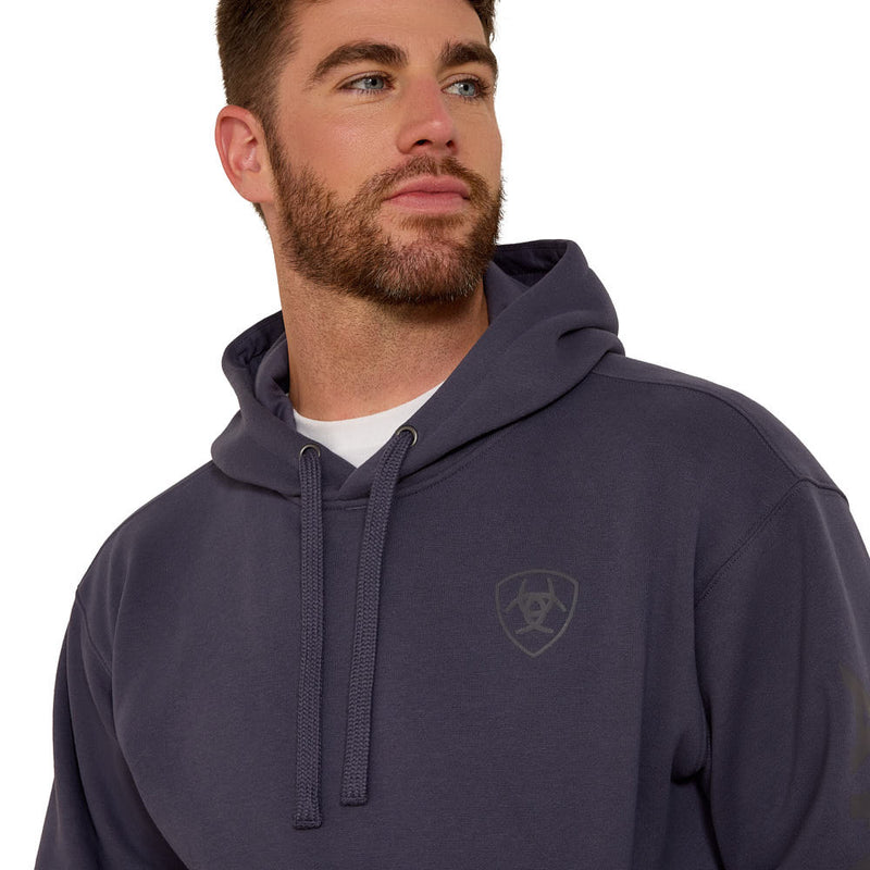 Ariat Men's Odyssey Grey Logo Hoodie