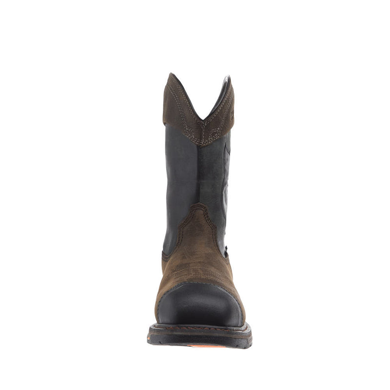 Ariat Men's WorkHog Full Boar 11in Brown Waterproof Composite Toe Work Boot