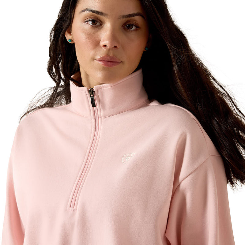 Ariat Women's Pinkesque Holiday 1/2 Zip Sweatshirt