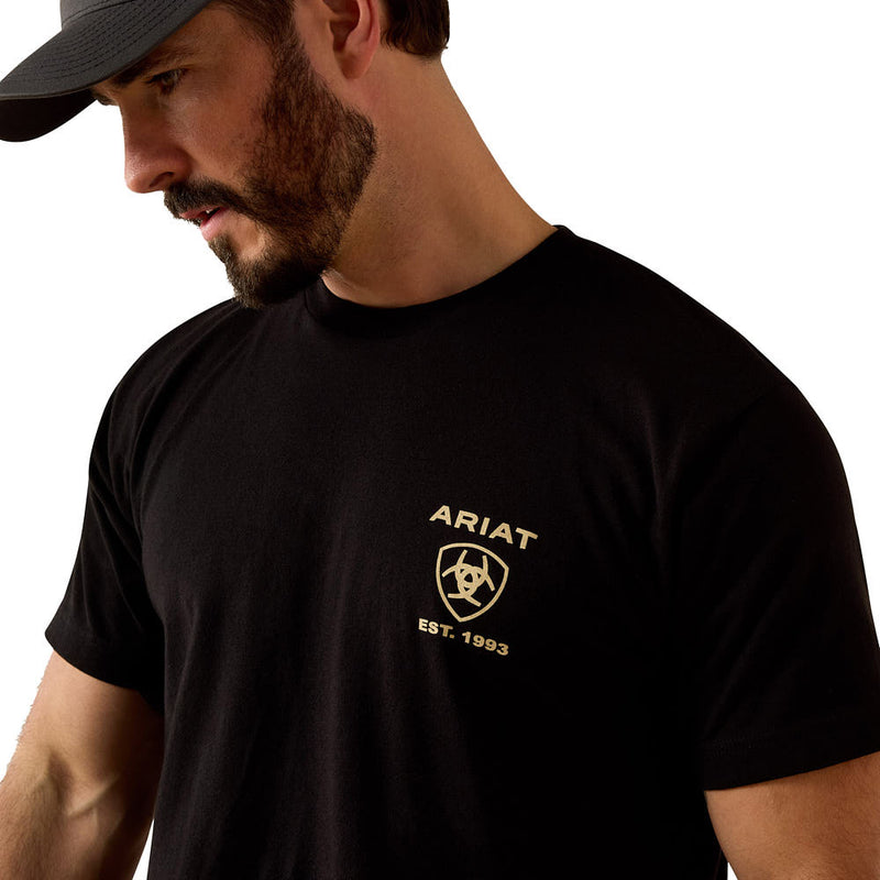 Ariat Men's Black Holiday Tee Shirt