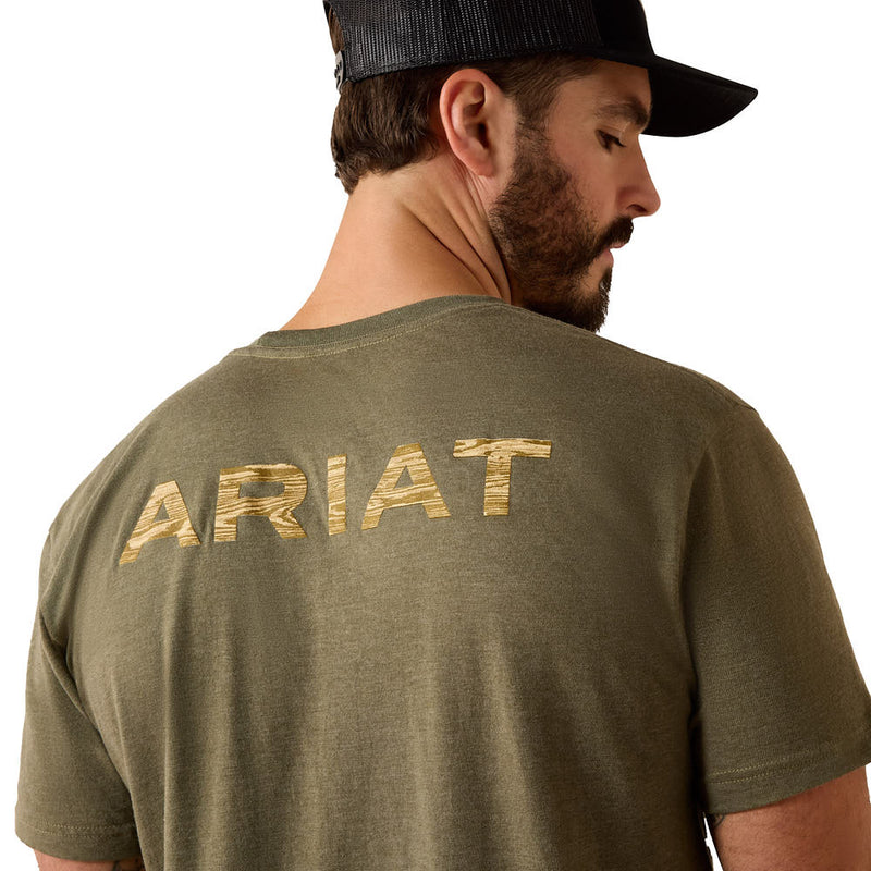 Ariat Men's Military Green Holiday Tee Shirt