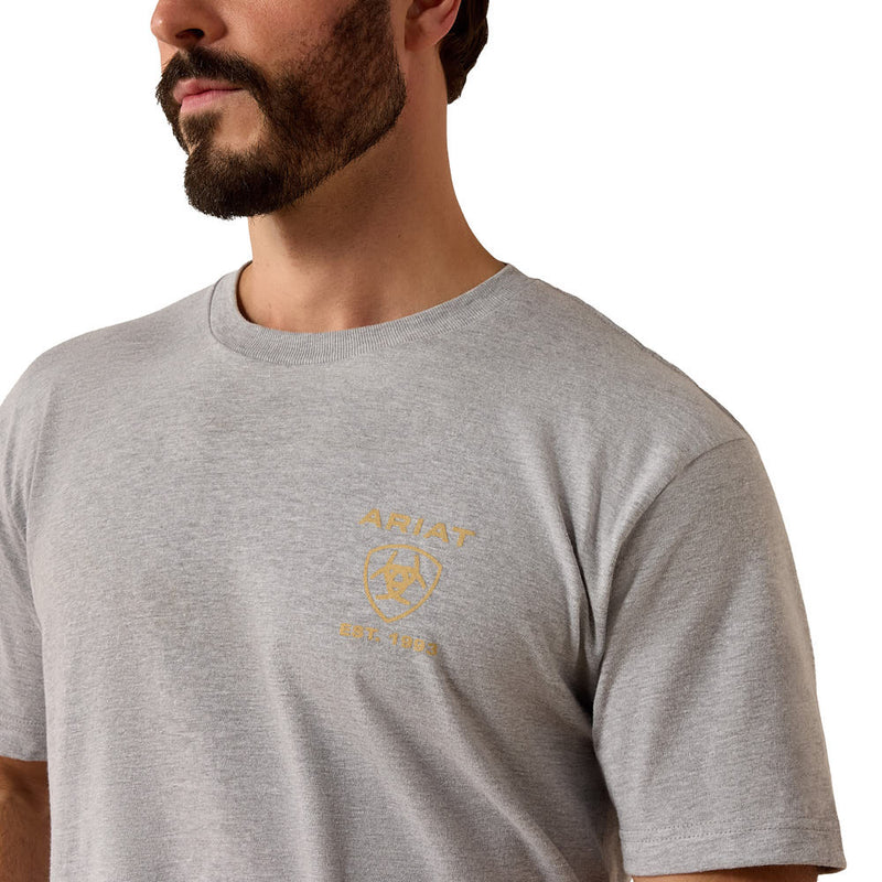 Ariat Men's Grey Holiday Tee Shirt