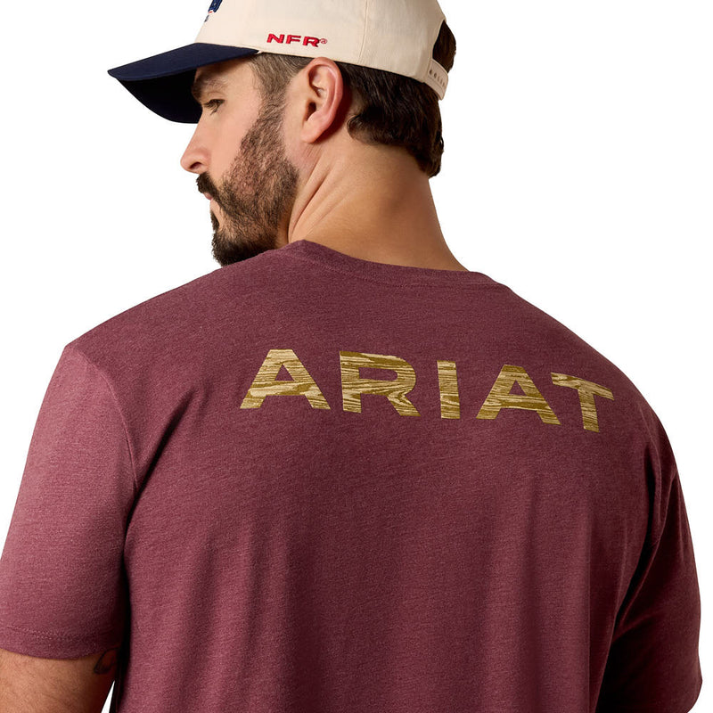 Ariat Men's Burgundy Holiday Tee Shirt
