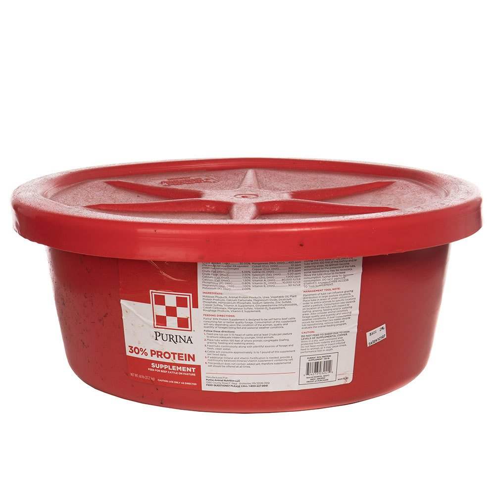 Purina Animal Nutrition 30 Protein Hi Energy SLT Cattle Tub