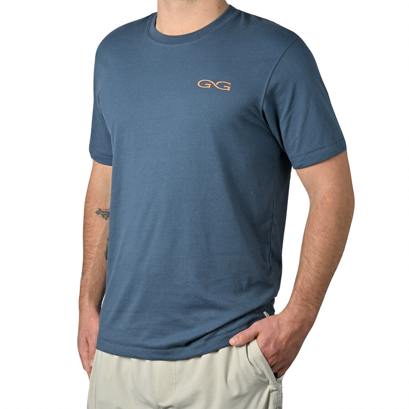 Game Guard Men's Deep Water Blue Graphic Tee