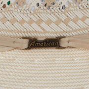 American Hats AHC Natural 1011 Round Oval 4 1/2 Inch Brim Open Crown Straw Hat