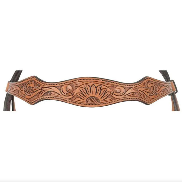 Circle Y Saddlery Copper Sunflower Browband Headstall