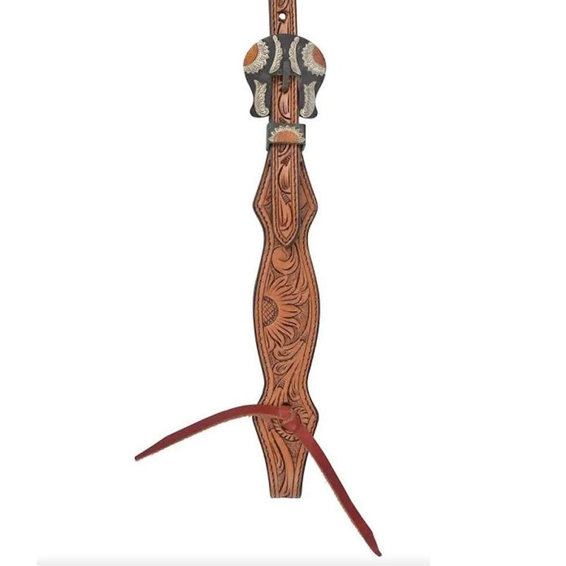 Circle Y Saddlery Copper Sunflower Browband Headstall