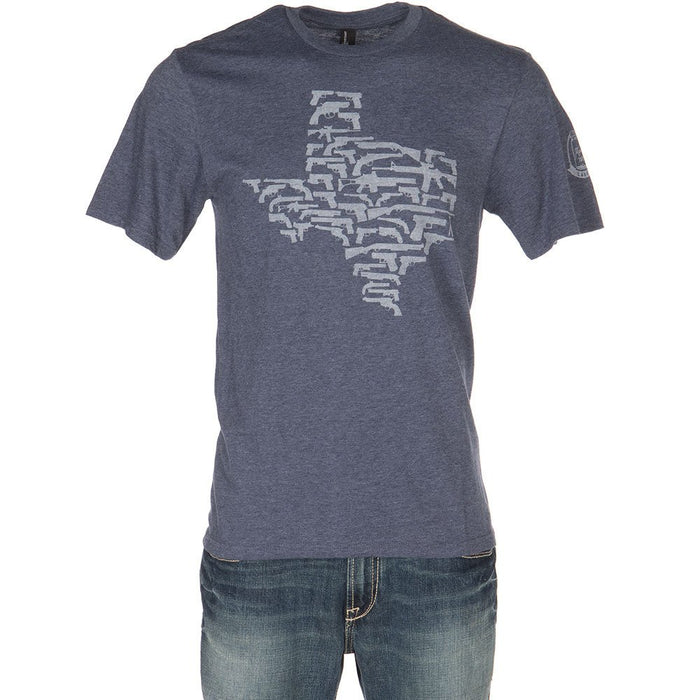 Gun State Texas Short Sleeve Navy Unisex T-Shirt