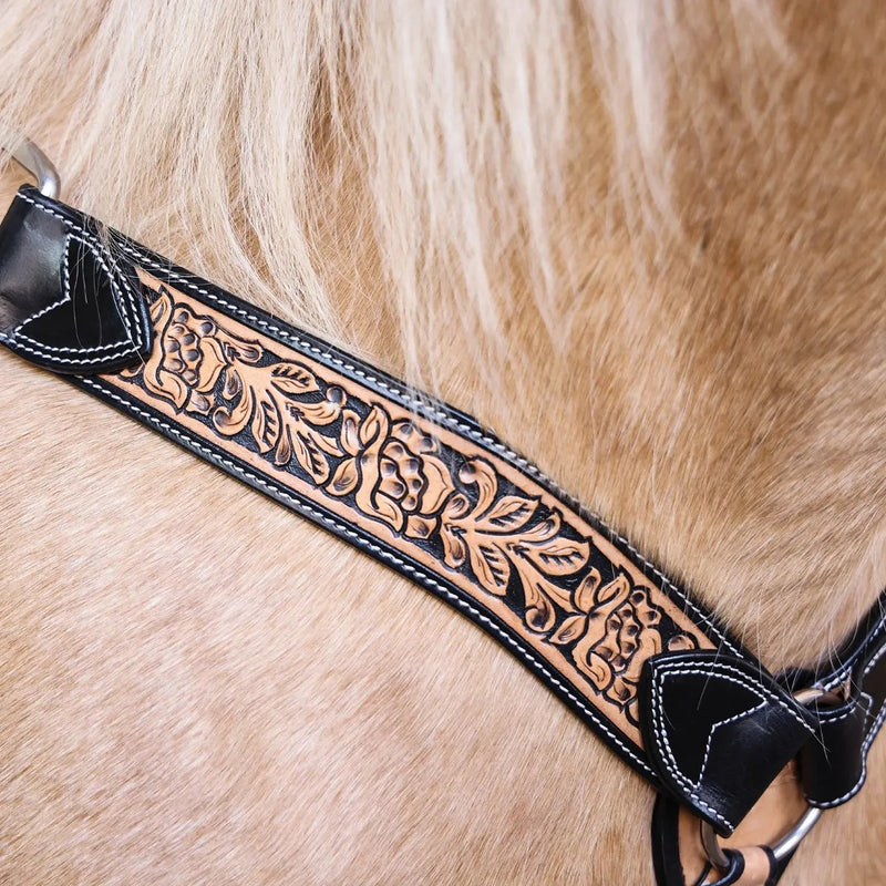 Circle Y Saddlery Blooming Wild 2 Inch Contoured Breast Collar
