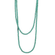 66"Turquoise Rondelle Bead Necklace