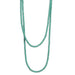 66"Turquoise Rondelle Bead Necklace