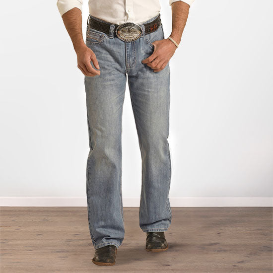 Rock & Roll Denim Double Barrel Straight Vintage Stitch Jeans
