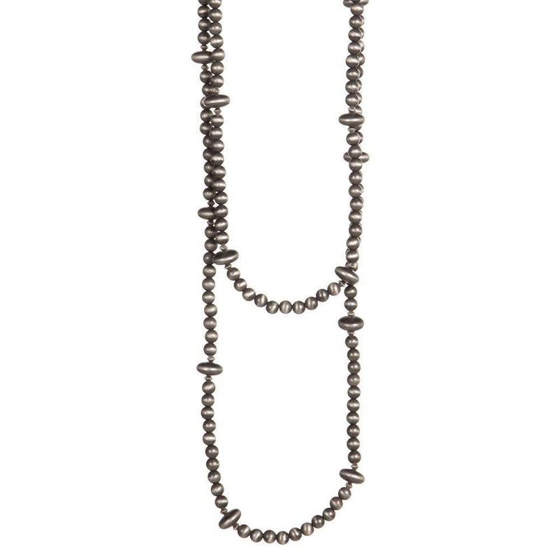West And Company 66in. Faux Navajo Pearl Beaded Necklace