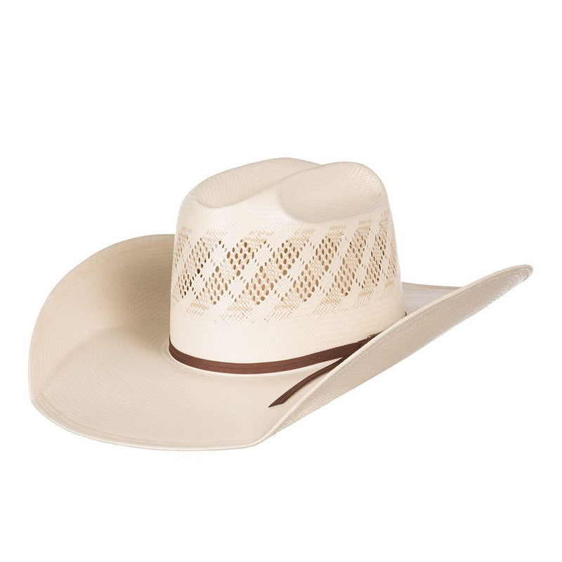 Wide Vent Ivory Tan 4 1/4" Brim Open Crown