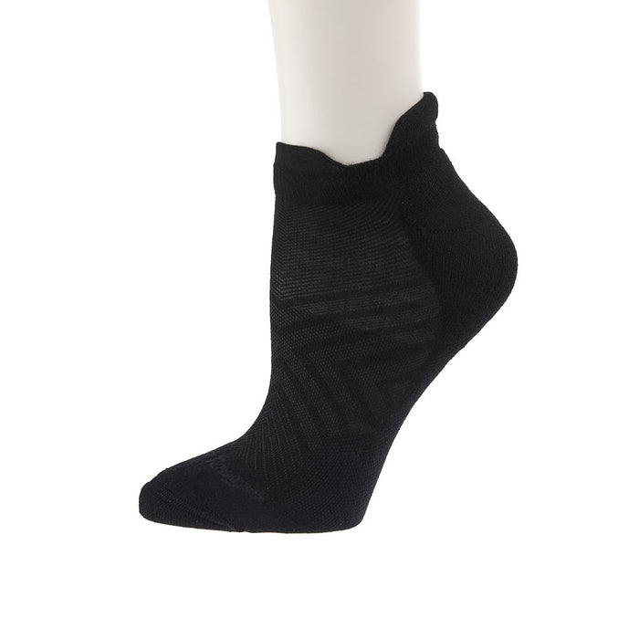 Darn Tough Men's Black Run No Show Tab Sock