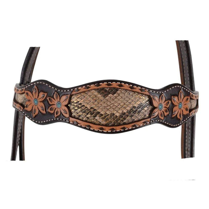 Circle Y Saddlery Python Pass Browband Headstall
