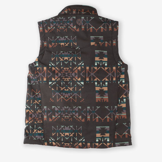 Hooey Boys' Brown Aztec Vest
