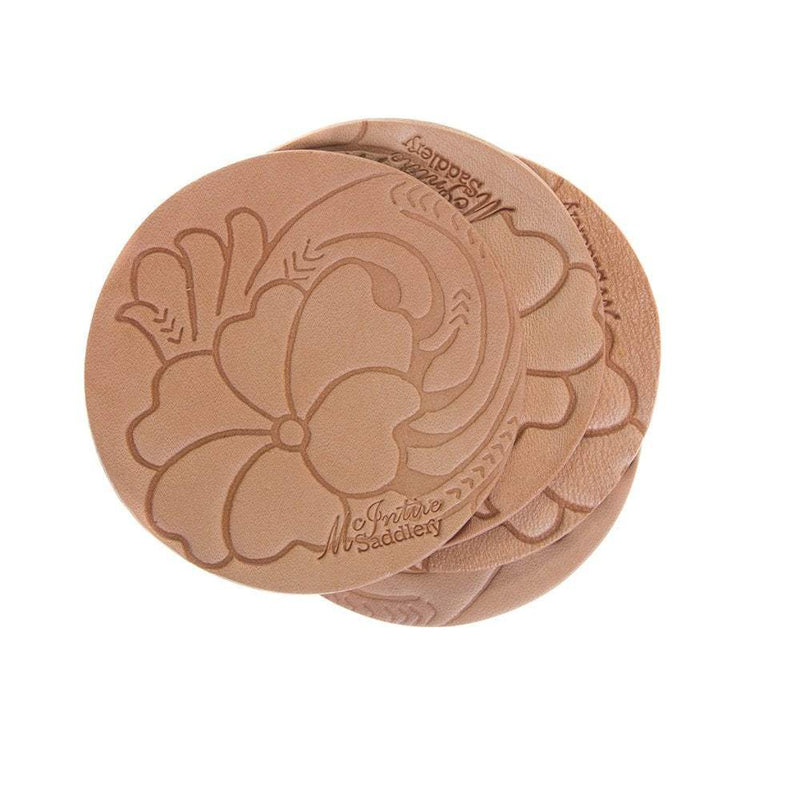 Mcintire Saddlery Leather Scented Floral Coaster