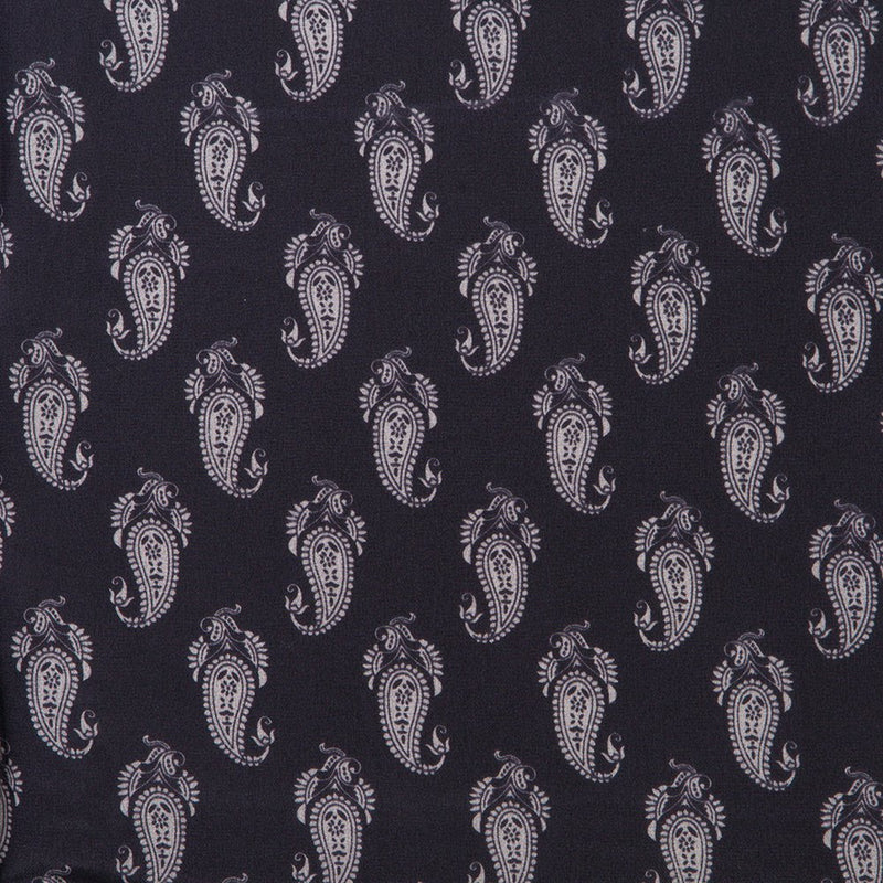 Liberty #4 Black Satin Silk Wild Rag