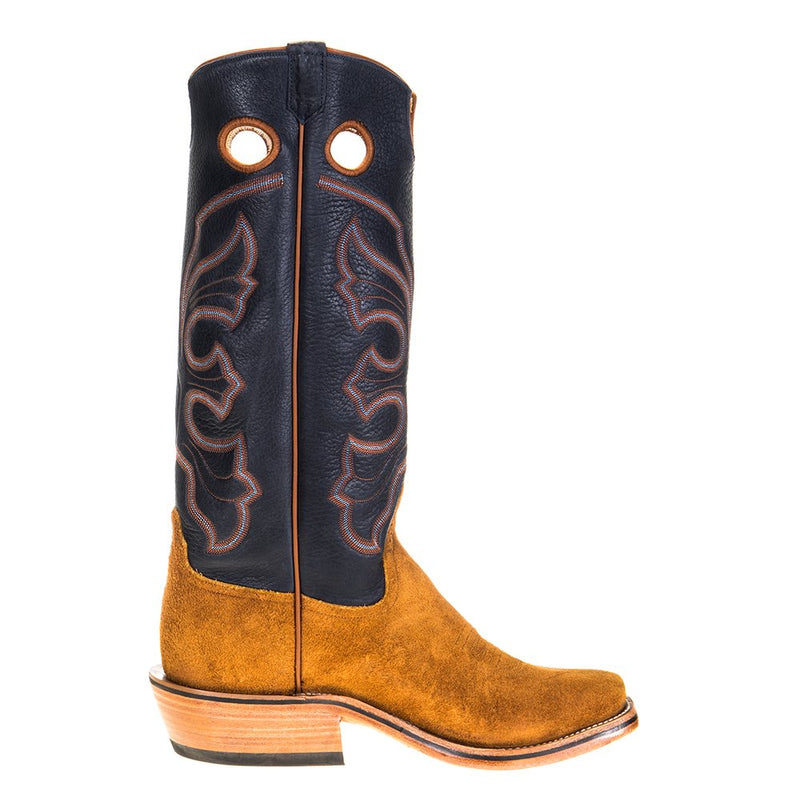 Rios Of Mercedes Men's Ride Ready Rust Crazy Horse Roughout 15in. Navy Bulldozer Top Boot