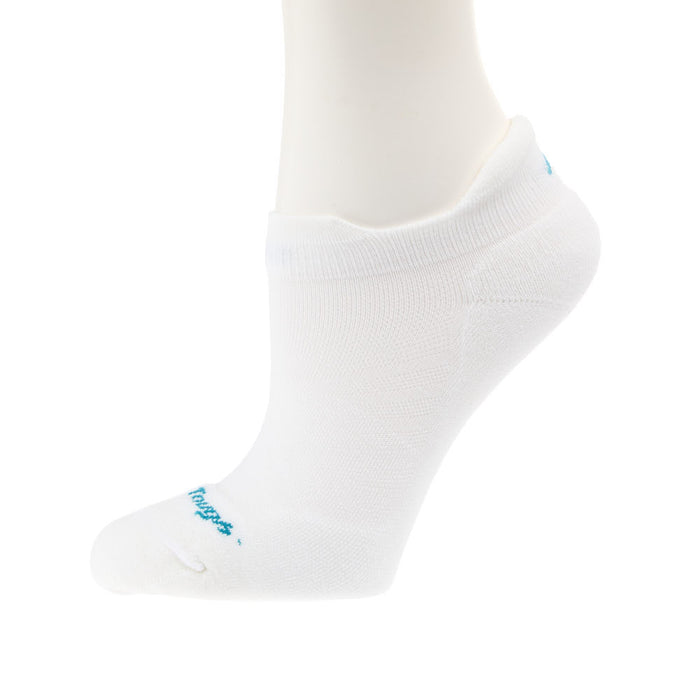 Darn Tough Women's White Run No Show Tab Sock