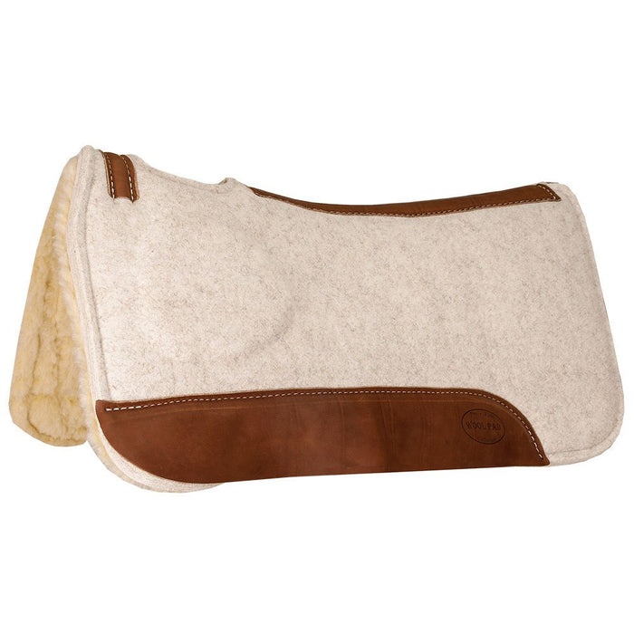 Tan Wool Correct Fit Saddle Pad with Fleece Bottom