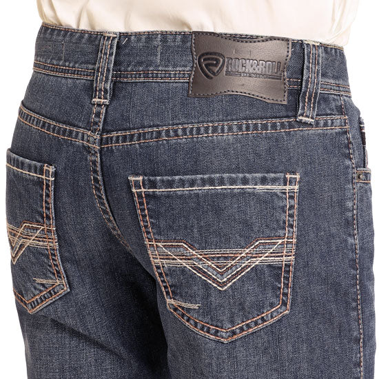 Rock & Roll Denim Pistol Straight Toned V Jeans
