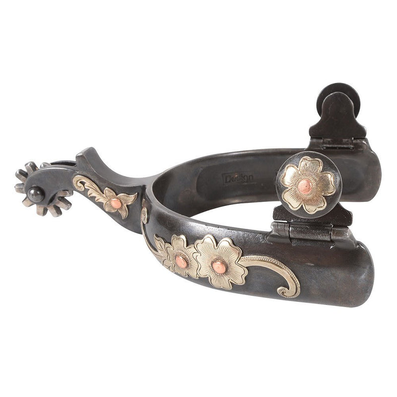 Flower Series 1" Band Spurs Large Flower