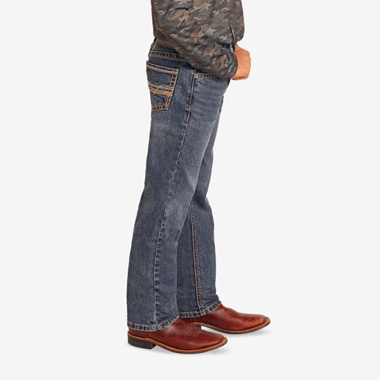 Rock & Roll Denim Boys' Ladder Stitch Revolver Jeans
