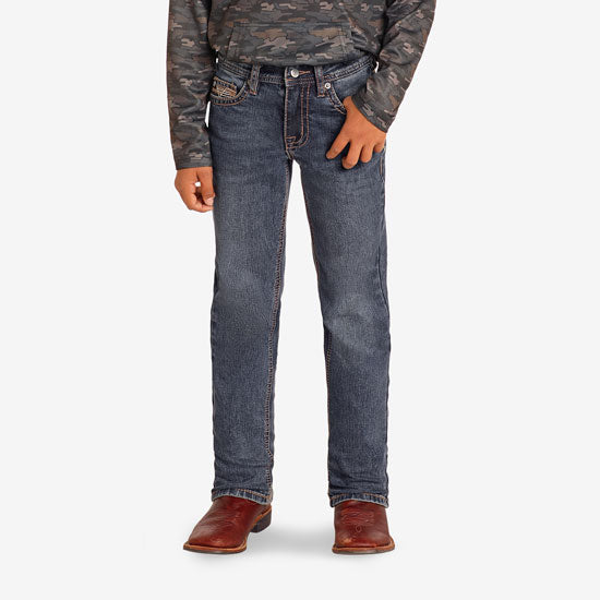 Rock & Roll Denim Boys' Ladder Stitch Revolver Jeans