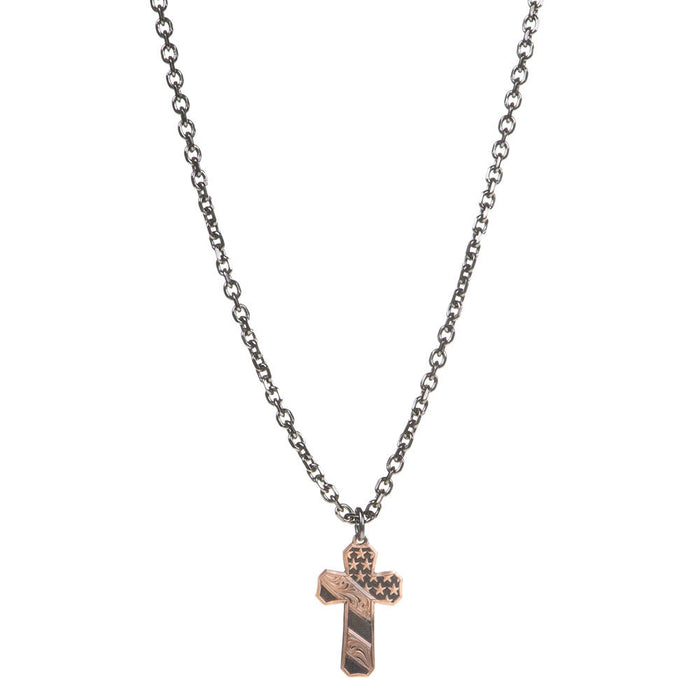 Faded Glory Men's Cross Pendant Necklace