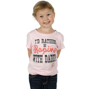 Girls Rather Be Roping With Dad Tee