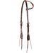 Rawhide Laced Chocolate Single Ear Headstall