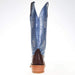 Rios Of Mercedes Women's Ride Ready KangoTobacco Smooth Ostrich 15in. Blue Top Cowgirl Boot