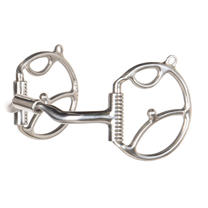 Western Dee with Two Hooks and Sweet Iron Low Port Comfort Snaffle MB 04 Bit