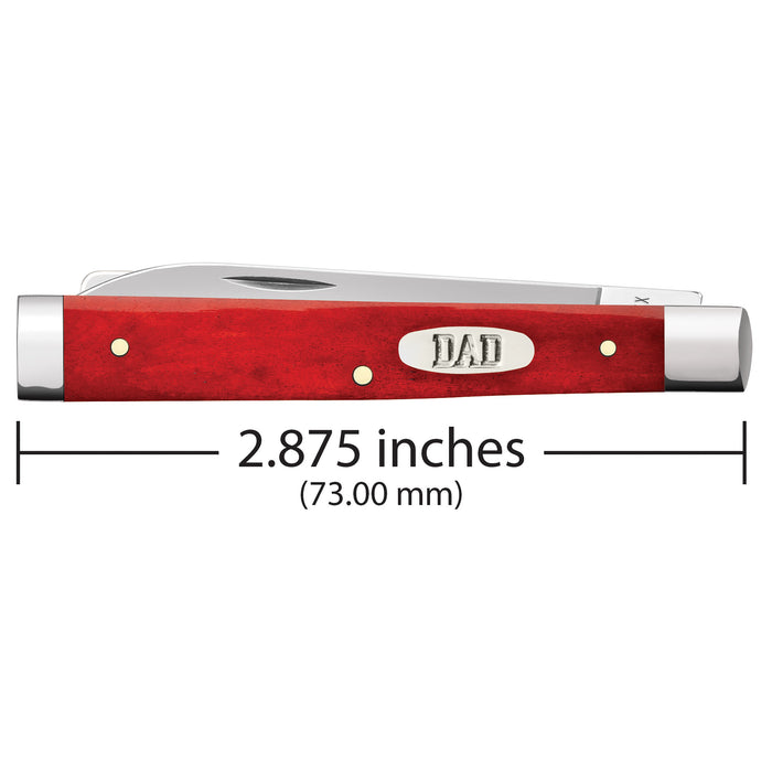Case Knives Father's Day Smooth Dark Red Bone Baby Doc