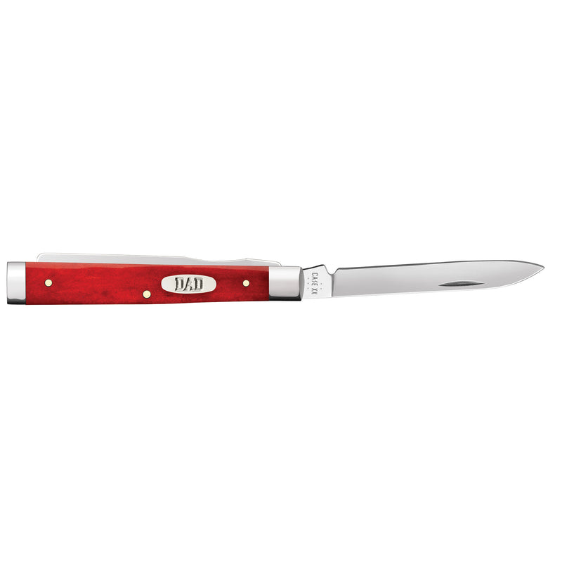 Case Knives Father's Day Smooth Dark Red Bone Baby Doc