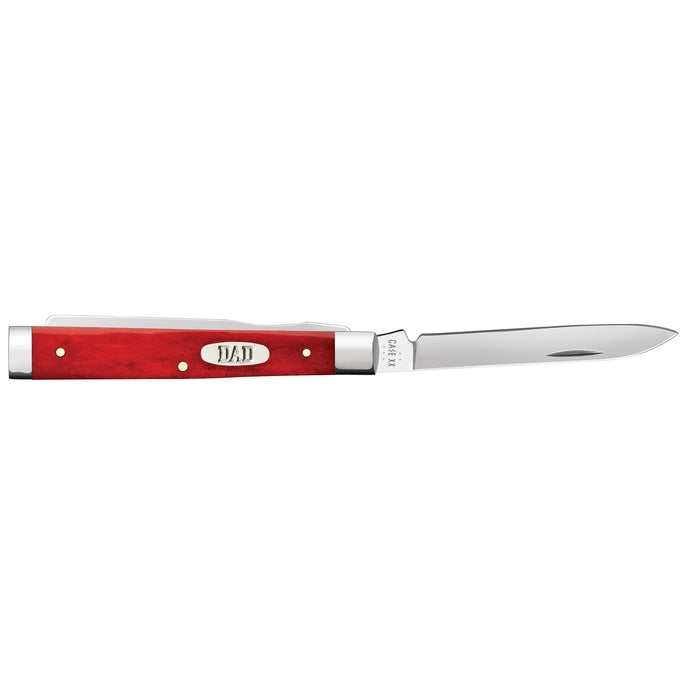 Case Knives Father's Day Smooth Dark Red Bone Baby Doc