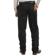 Men's Casuals Black Flat Front Pants