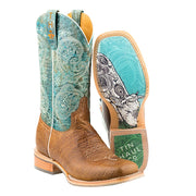 Womens Yee-Haw Paisley Print Cowgirl Boots
