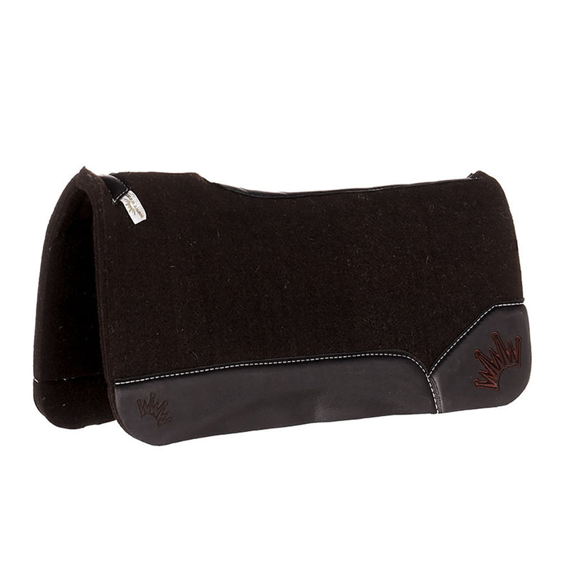 OG 1 Inch Felt Saddle Pad with Black Wear Leathers