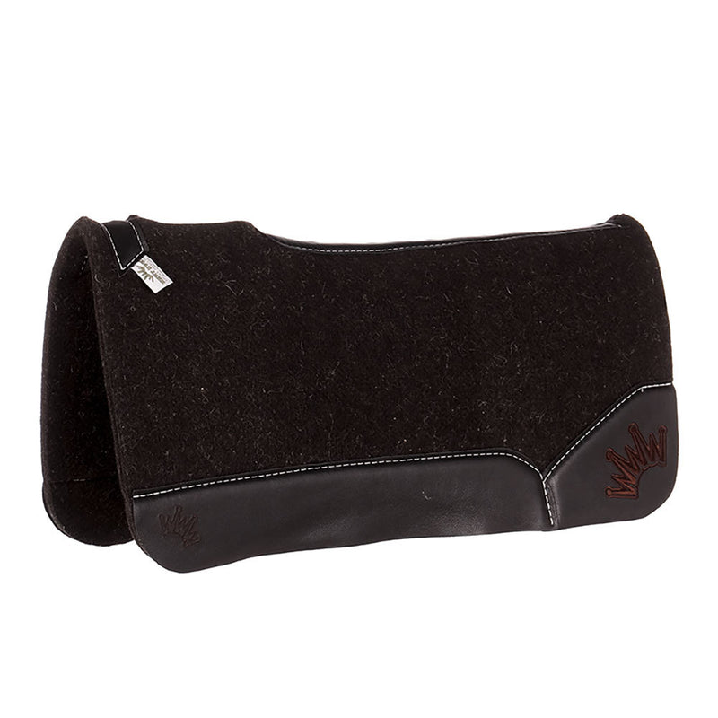 OG 3/4" Felt Saddle Pad with Black Wear Leathers